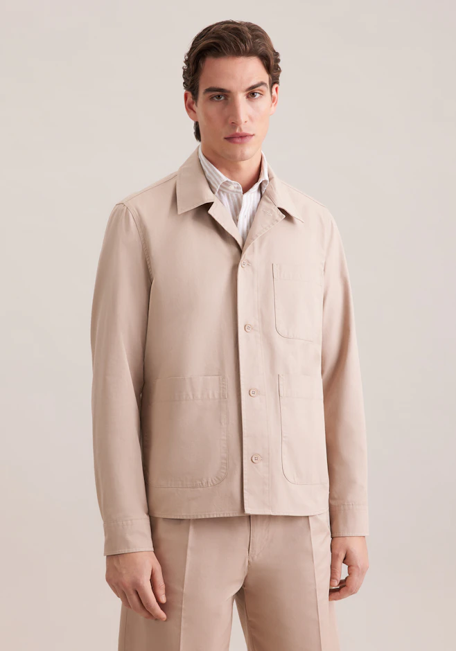 Regular Jacke Uni in Beige | Seidensticker Onlineshop