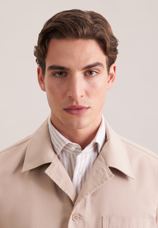 Regular Jacke Uni in Beige |  Seidensticker Onlineshop