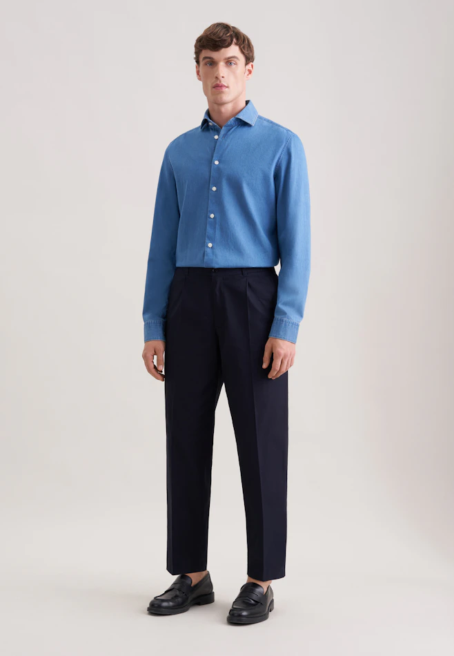 Regular Chino Uni in Dunkelblau | Seidensticker Onlineshop
