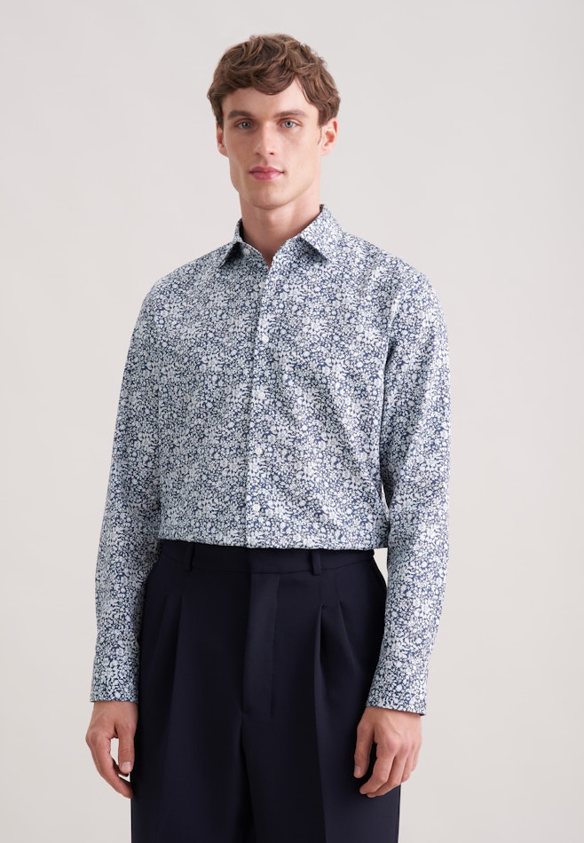 Shaped Chemise d'affaires Imprimé dans Gris | Boutique en ligne Seidensticker