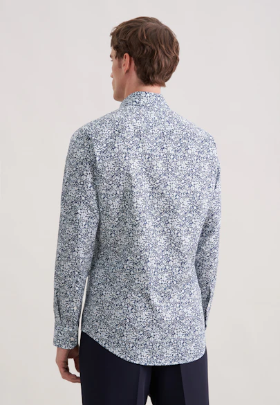 Shaped Business shirt Print in Grey |  Seidensticker Onlineshop