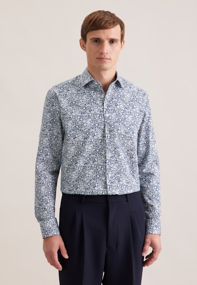 Regular Chemise d'affaires Imprimé in Gris | Seidensticker Onlineshop
