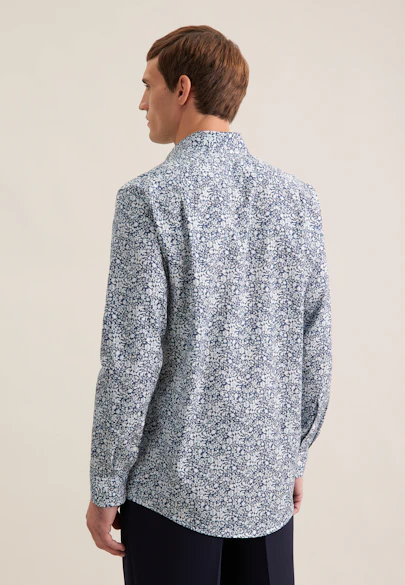 Regular Chemise d'affaires Imprimé in Gris | Seidensticker Onlineshop