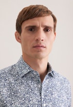 Regular Business Hemd Druck in Grau |  Seidensticker Onlineshop