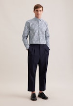 Regular Business Hemd Druck in Grau |  Seidensticker Onlineshop