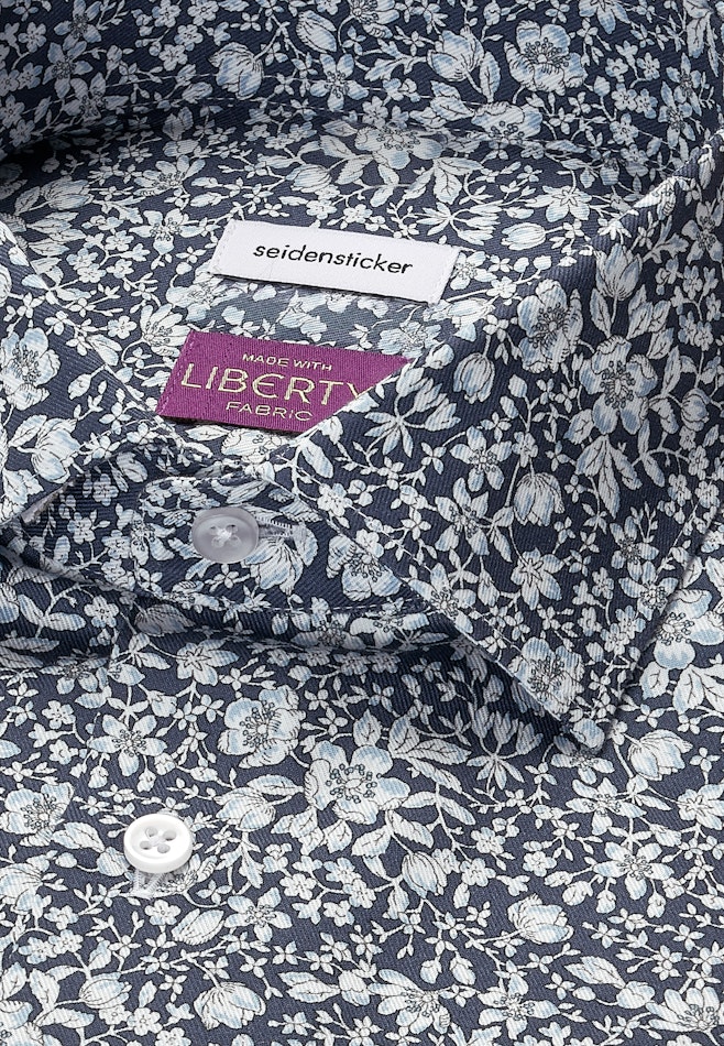 Regular Business Hemd Druck in Grau | Seidensticker Onlineshop