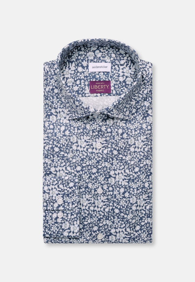 Regular Business Hemd Druck in Grau |  Seidensticker Onlineshop