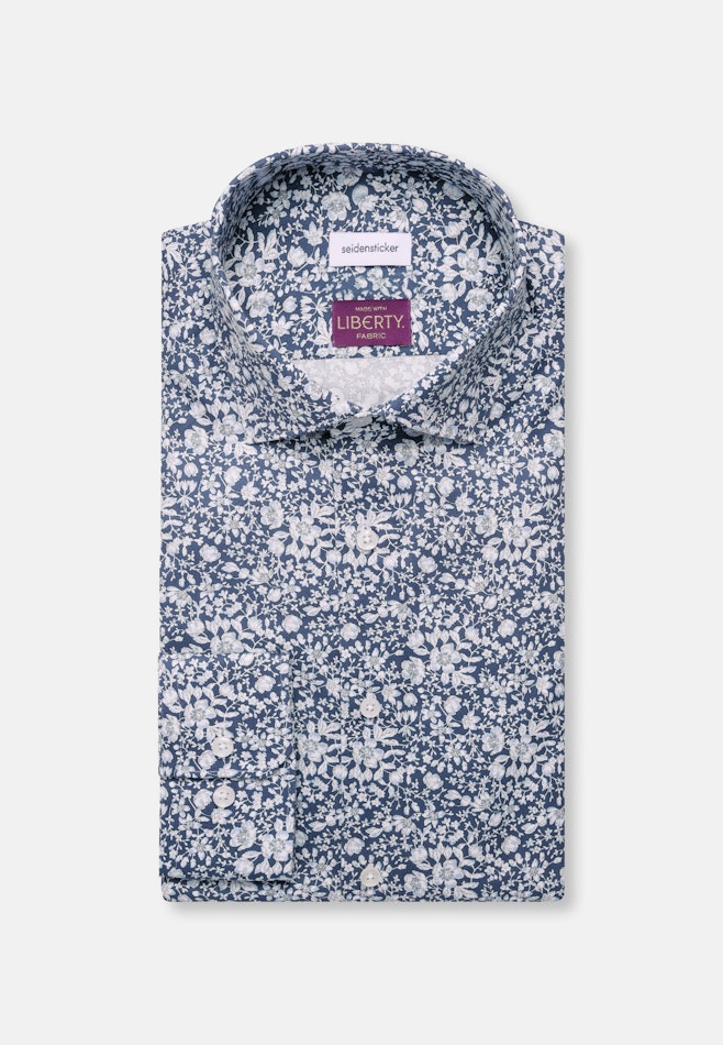 Regular Business Hemd Druck in Grau | Seidensticker Onlineshop