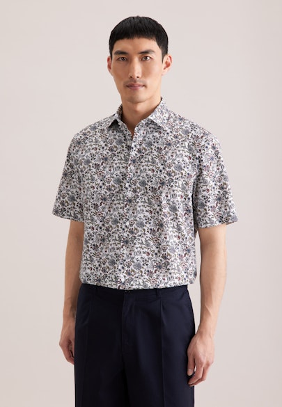 Regular Business Hemd Druck in Grün |  Seidensticker Onlineshop