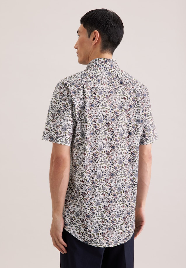 Regular Business Hemd Druck in Grün |  Seidensticker Onlineshop