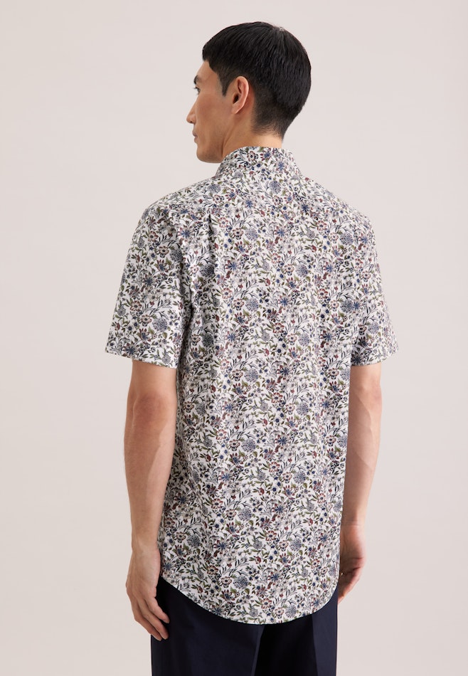 Regular Business Hemd Druck in Grün | Seidensticker Onlineshop