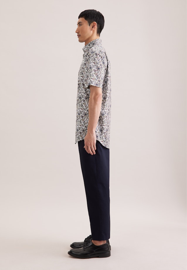 Regular Business Hemd Druck in Grün |  Seidensticker Onlineshop