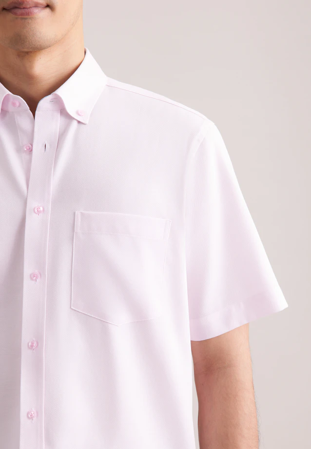 Comfort Business Hemd Struktur in Rosa |  Seidensticker Onlineshop