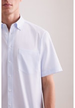 Comfort Chemise d'affaires Structure in Bleu Clair |  Seidensticker Onlineshop