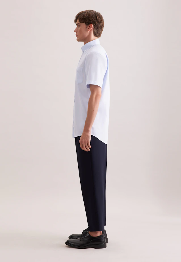 Comfort Business Hemd Struktur in Hellblau |  Seidensticker Onlineshop