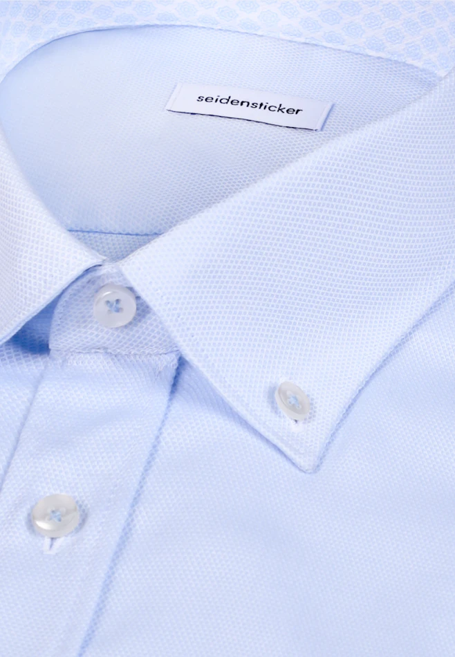 Comfort Business Hemd Struktur in Hellblau | Seidensticker Onlineshop