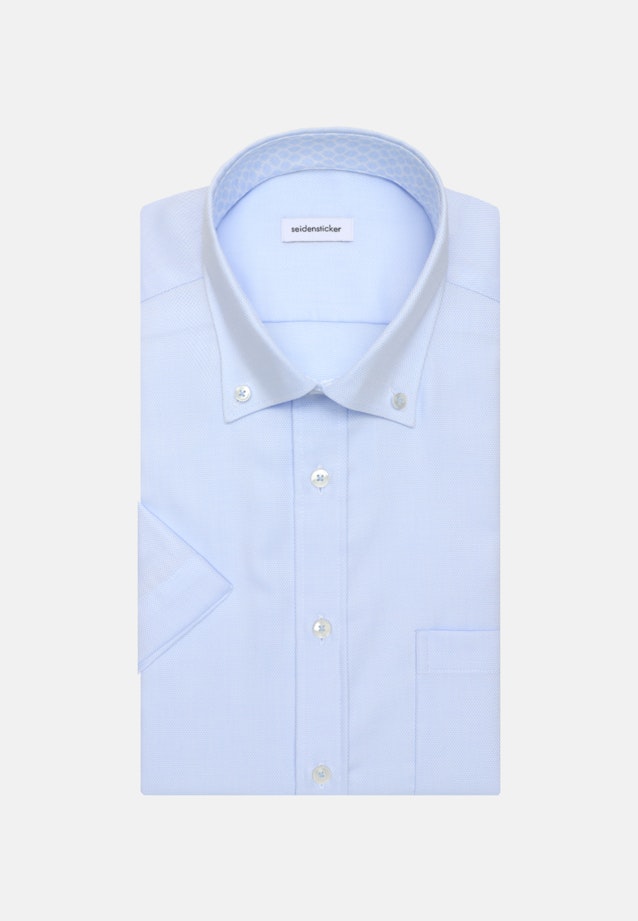 Comfort Chemise d'affaires Structure in Bleu Clair |  Seidensticker Onlineshop