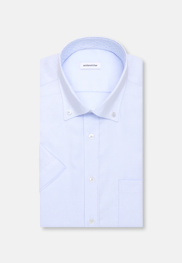 Comfort Business Hemd Struktur in Hellblau |  Seidensticker Onlineshop