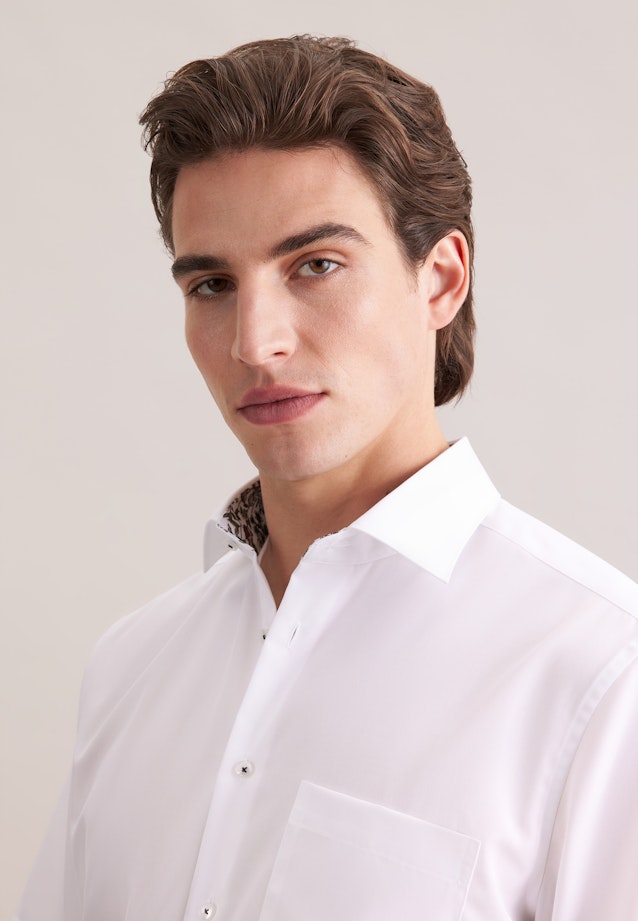 Regular Business Hemd Uni in Weiß |  Seidensticker Onlineshop