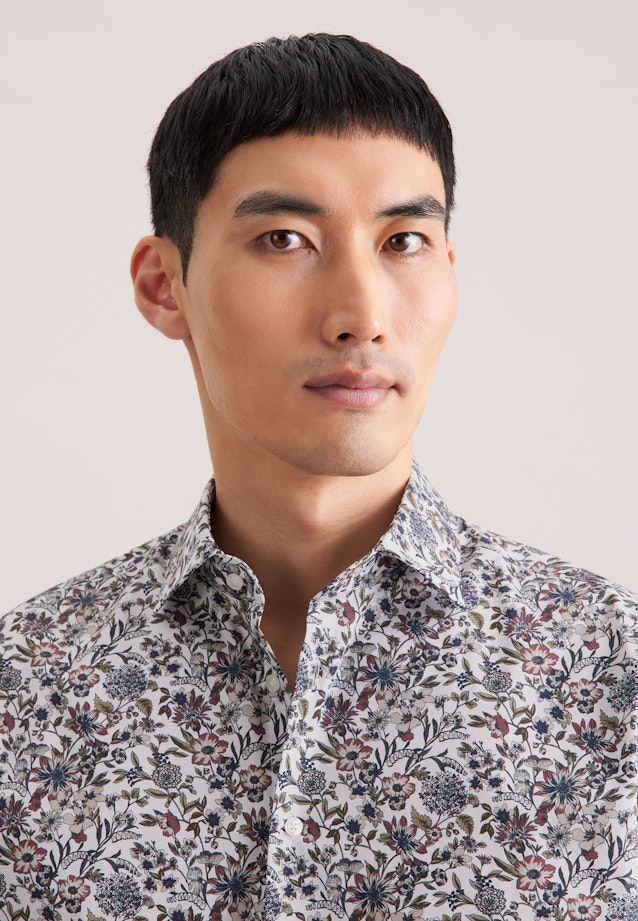 Comfort Business Hemd Druck in Grün |  Seidensticker Onlineshop