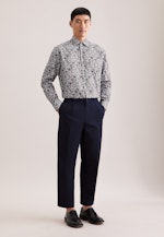 Comfort Business Hemd Druck in Grün |  Seidensticker Onlineshop