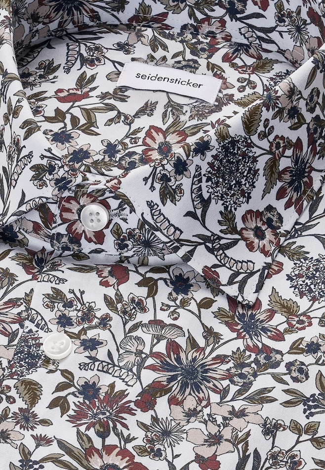 Comfort Business Hemd Druck in Grün | Seidensticker Onlineshop