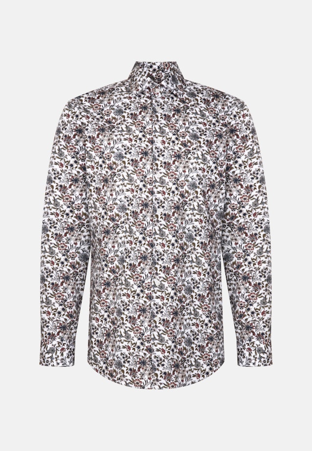 Comfort Business Hemd Druck in Grün |  Seidensticker Onlineshop