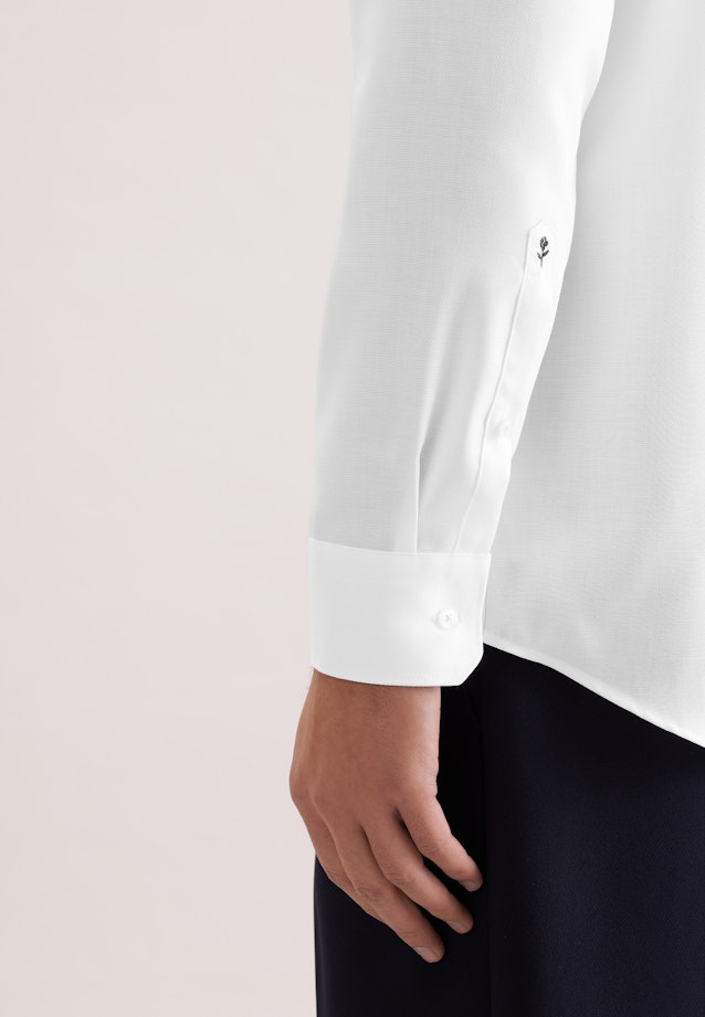 Regular Chemise d'affaires Structure in Blanc |  Seidensticker Onlineshop