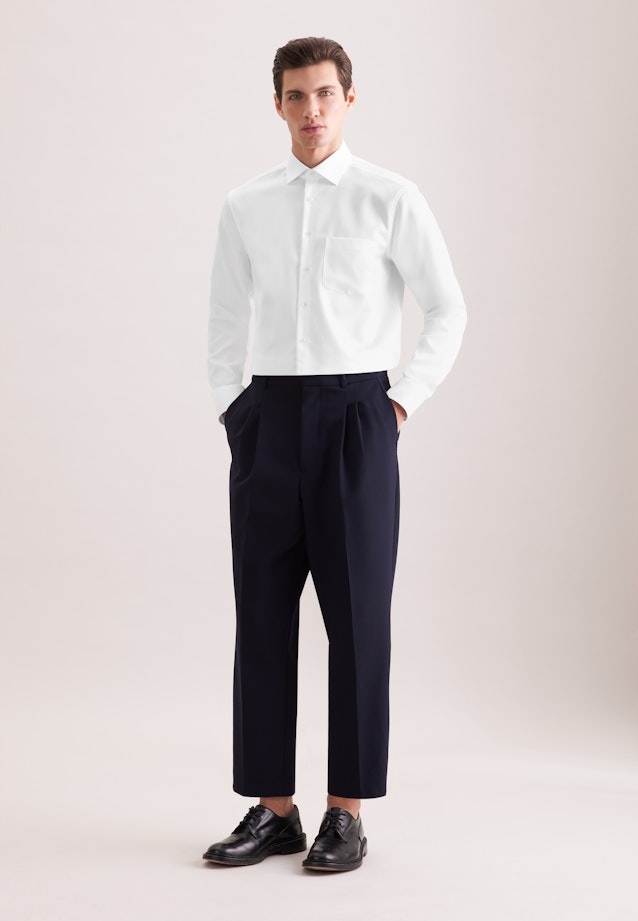 Regular Chemise d'affaires Structure in Blanc |  Seidensticker Onlineshop