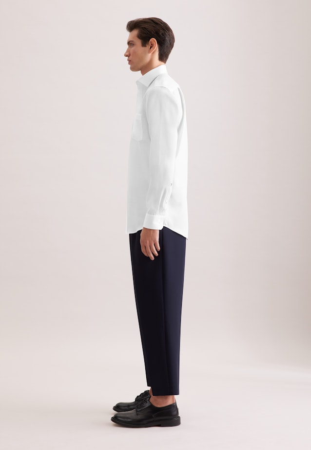 Regular Chemise d'affaires Structure in Blanc |  Seidensticker Onlineshop