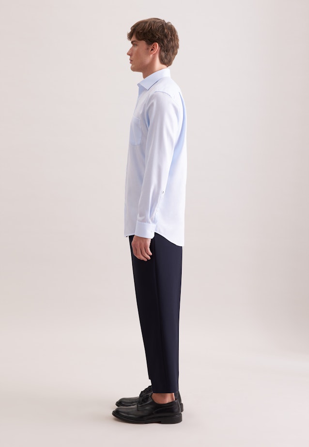 Regular Business shirt Structure in Hellblau |  Seidensticker Onlineshop