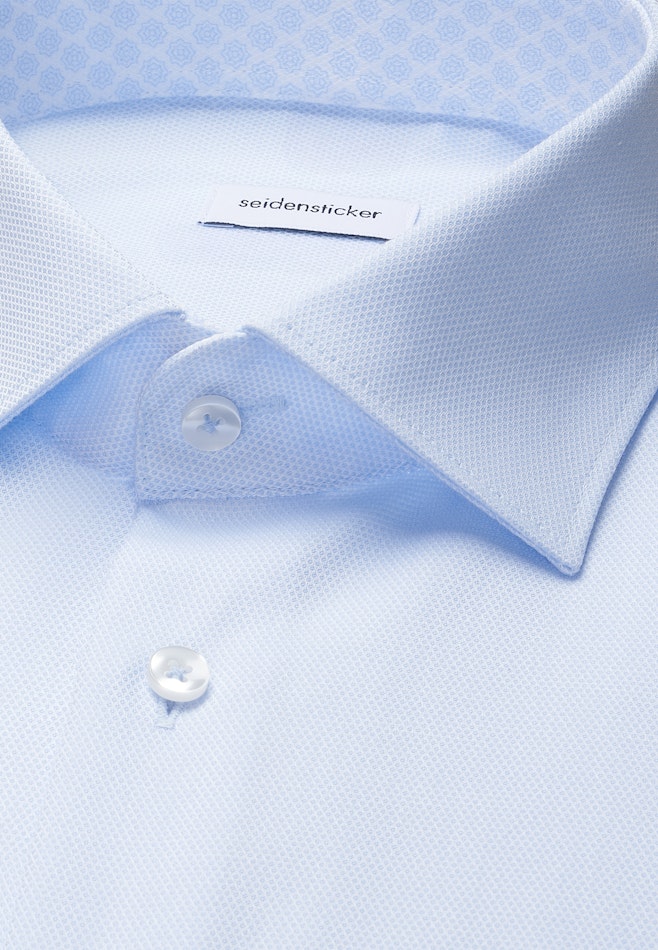 Regular Business shirt Structure in Hellblau | Seidensticker online shop