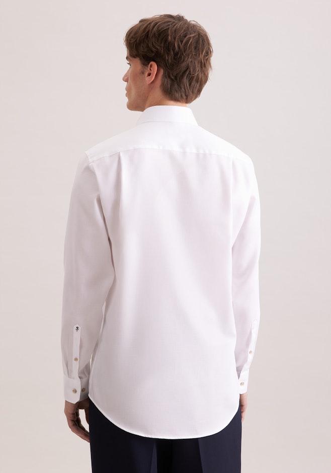 Regular Chemise d'affaires Structure dans Blanc | Boutique en ligne Seidensticker