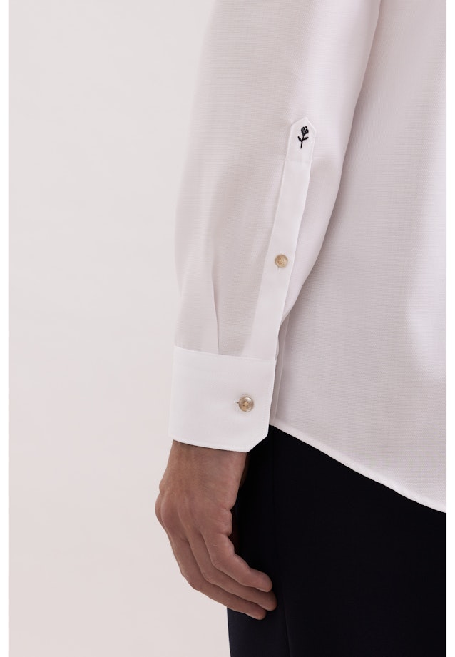 Regular Business Hemd Struktur in Weiß |  Seidensticker Onlineshop