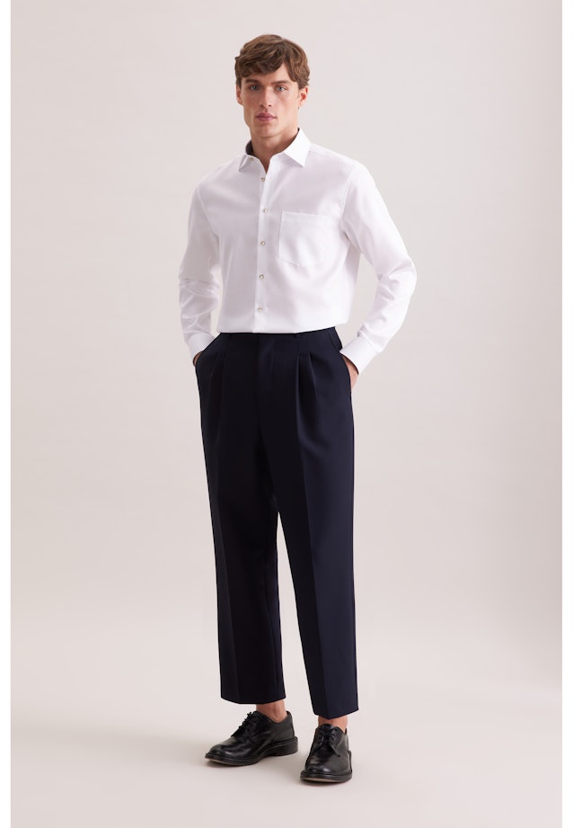 Regular Business Hemd Struktur in Weiß |  Seidensticker Onlineshop