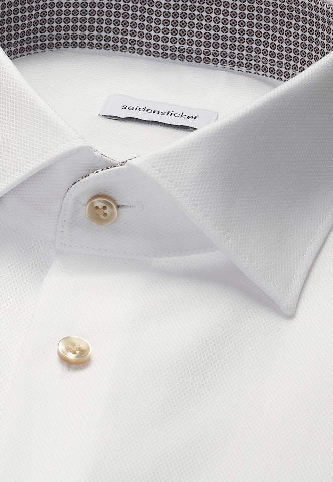 Regular Business Hemd Struktur in Weiß | Seidensticker Onlineshop