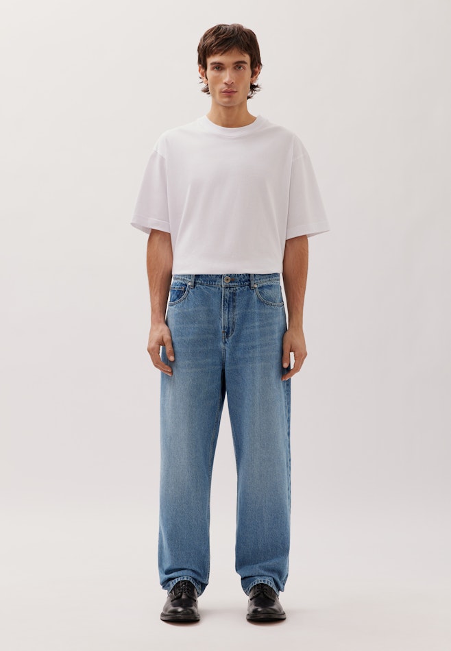 5-Pocket Blue Denim Cropped in Dunkelblau | Seidensticker Onlineshop