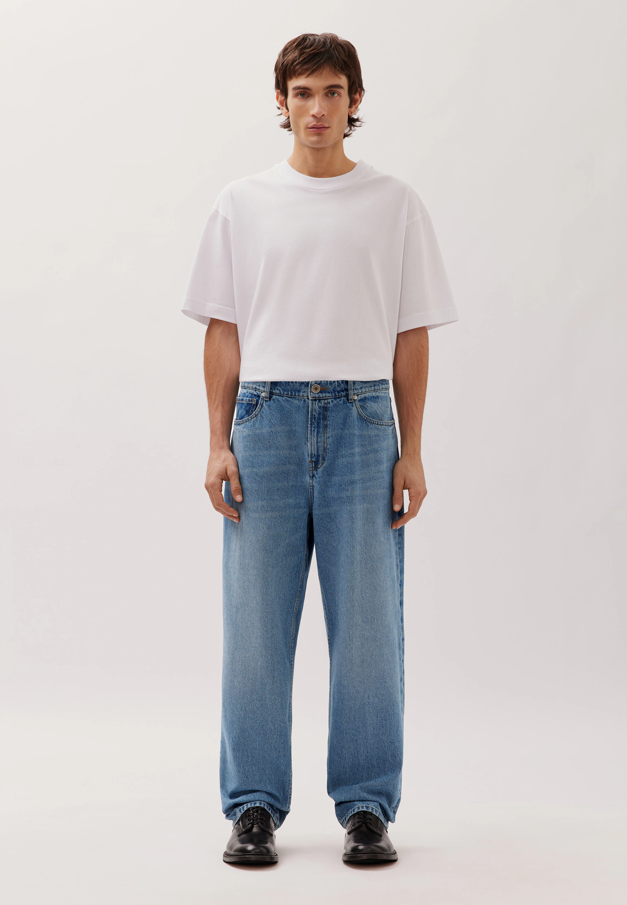 Pocket Blue Denim Cropped Blau 3232