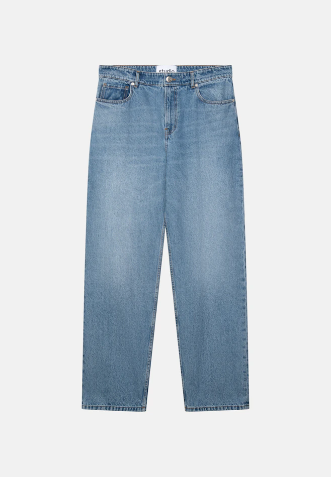 5-Pocket Blue Denim Cropped in Dunkelblau | Seidensticker Onlineshop