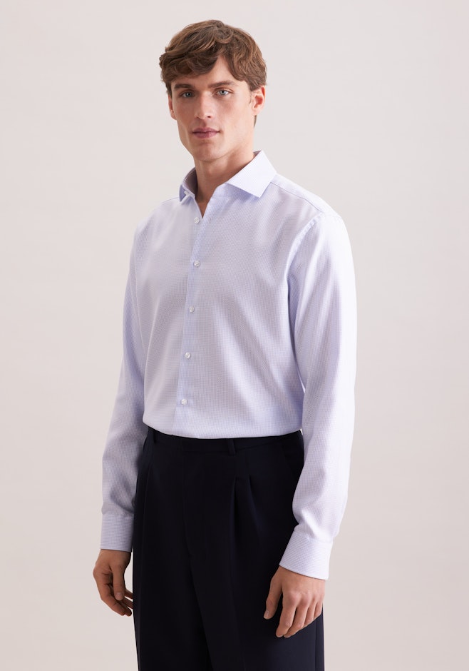 Comfort Business Hemd Struktur in Rosa | Seidensticker Onlineshop