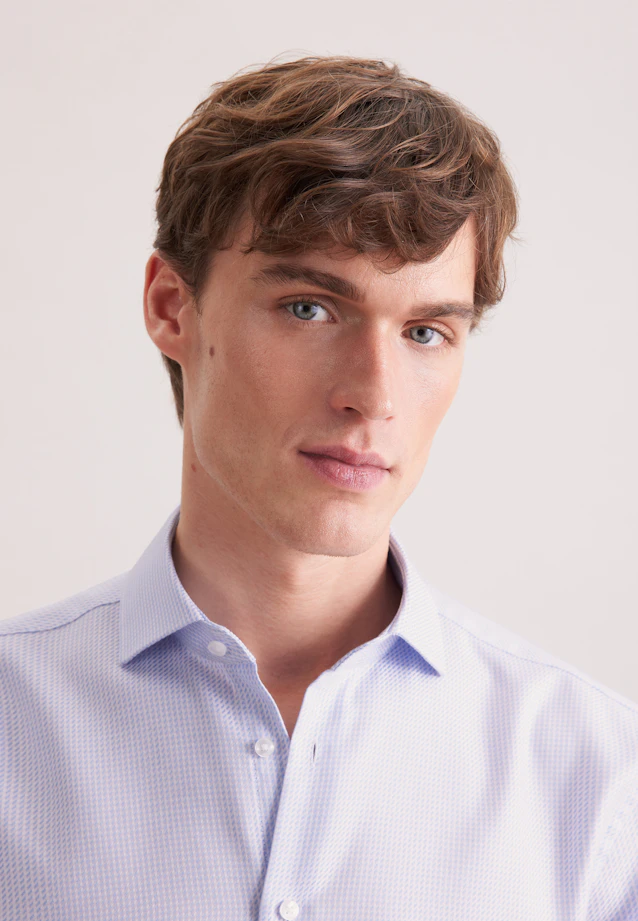 Comfort Business Hemd Struktur in Rosa |  Seidensticker Onlineshop