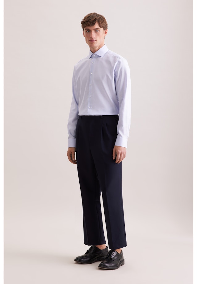 Comfort Business Hemd Struktur in Rosa |  Seidensticker Onlineshop