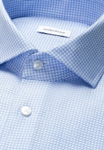 Regular Business Hemd Struktur in Mittelblau |  Seidensticker Onlineshop