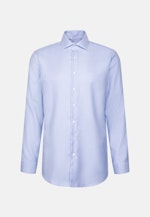 Regular Business Hemd Struktur in Mittelblau |  Seidensticker Onlineshop