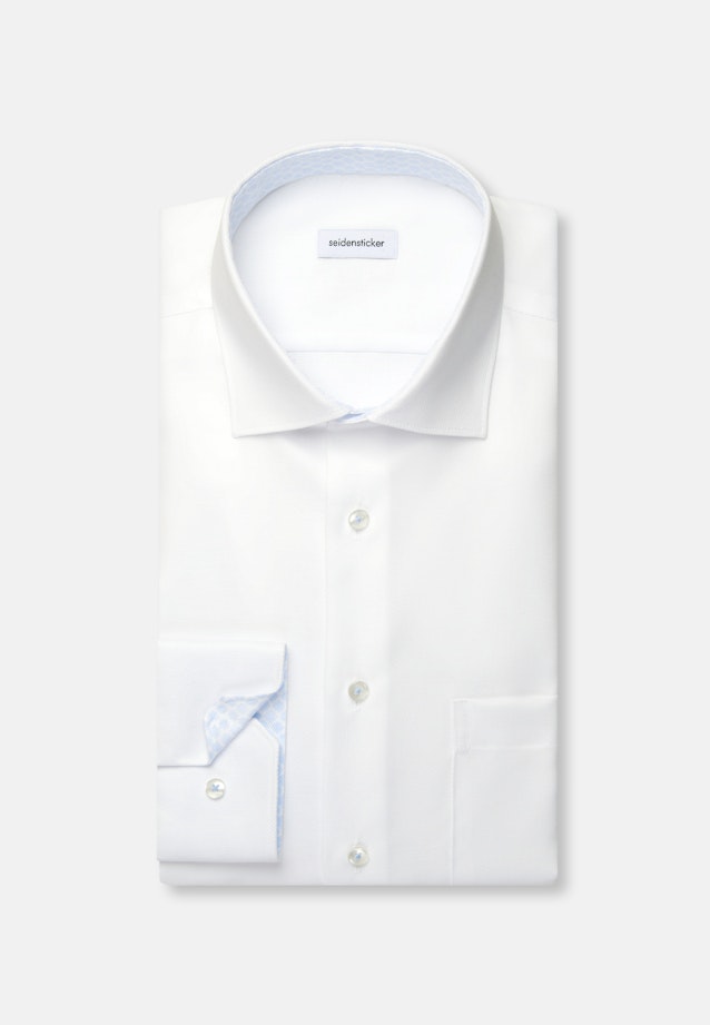 Comfort Business Hemd Struktur in Weiß |  Seidensticker Onlineshop