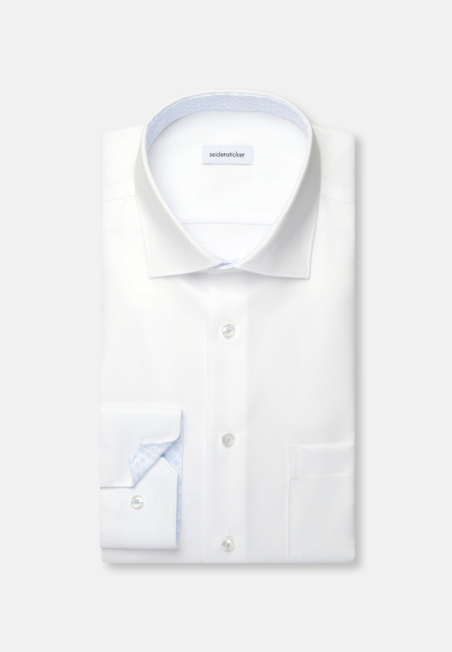 Comfort Business Hemd Struktur in Weiß | Seidensticker Onlineshop