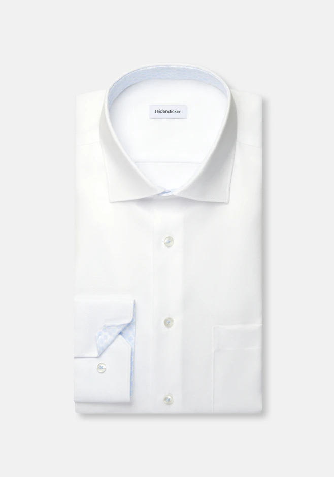 Comfort Chemise d'affaires Structure dans Blanc | Boutique en ligne Seidensticker