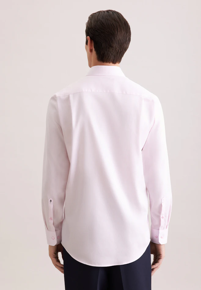 Comfort Business Hemd Struktur in Rosa | Seidensticker Onlineshop