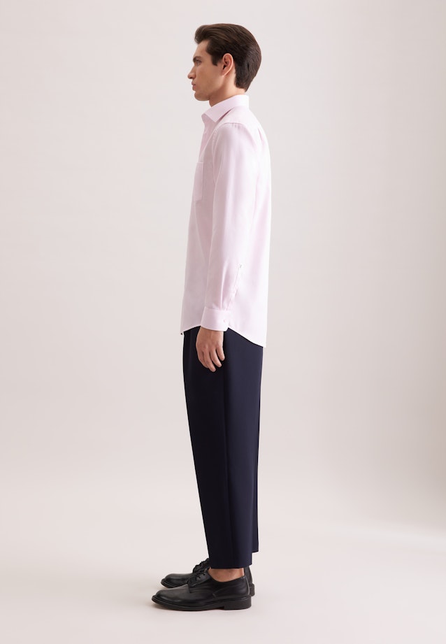 Comfort Business Hemd Struktur in Rosa |  Seidensticker Onlineshop