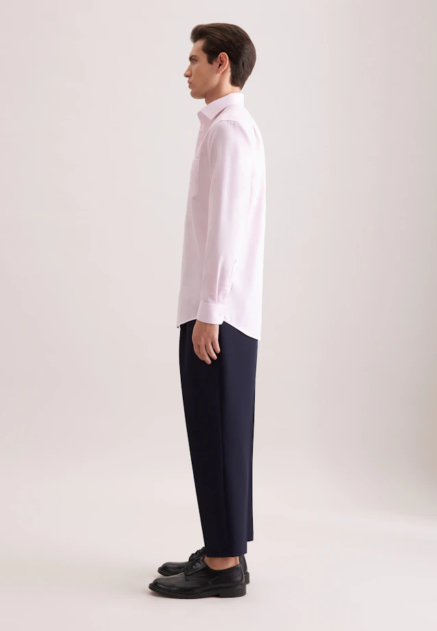 Comfort Business Hemd Struktur in Rosa |  Seidensticker Onlineshop